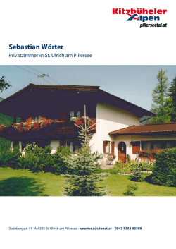 Sebastian W&ouml;rter in St. Ulrich am Pillersee