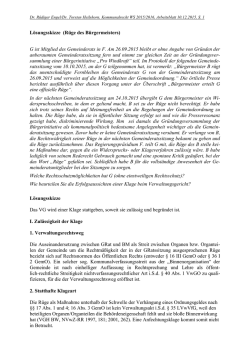 L&ouml;sungsskizze zu Fall 16 (R&uuml;ge des B&uuml;rgermeisters)