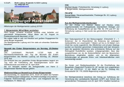 Mitteilungen der Marktgemeinde Lupburg 2015/5 1. Bürgermeister