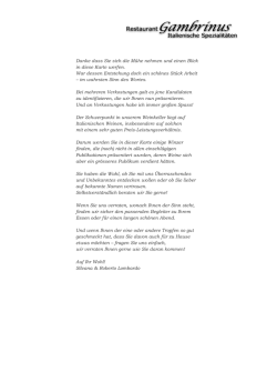 Danke dass Sie sich die Mühe nehmen und einen Blick in diese
