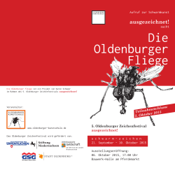 Die Oldenburger Fliege - Zeichenfestival | ausgezeichnet