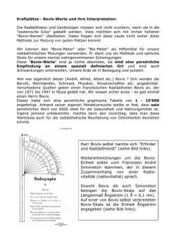Herr Bovis selbst nannte sich "Erfinder und Radi&auml;sthesist" (siehe