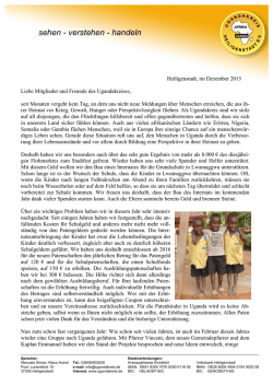 Infobrief - Ugandakreis Heiligenstadt eV