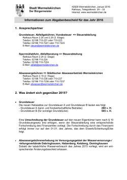 Infoblatt 2016 - Wermelskirchen