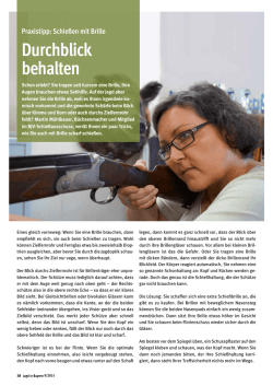 Praxistipp: Schie&szlig;en mit Brille