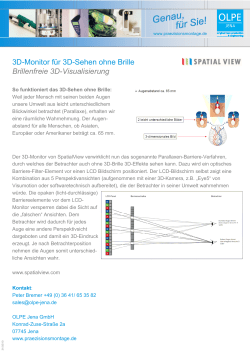 Produkterläuterung 3D-Monitor ohne Brille