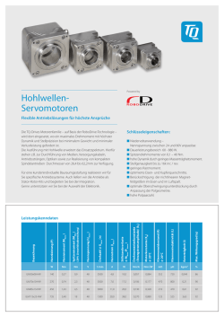 Hohlwellen- Servomotoren