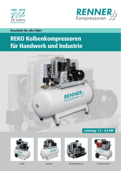 Prospekt REKO Kolbenkompressoren - RENNER