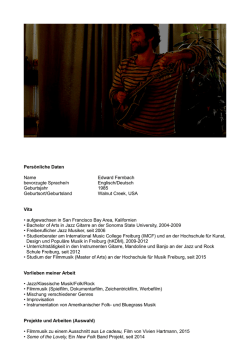 Edward Fernbach - Hochschule f&uuml;r Musik Freiburg