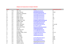 E-Mail-Liste Kollegium
