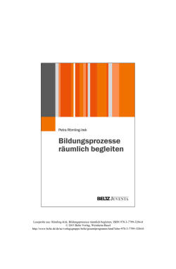 Bildungsprozesse räumlich begleiten