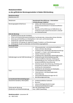Unternehmen vorhabenbezogen begleiten