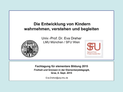 Die Entwicklung von Kindern wahrnehmen, verstehen und begleiten