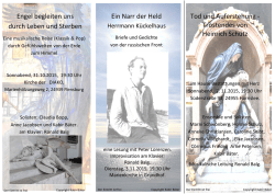 Engel begleiten uns durch Leben und Sterben Ein Narr der Held