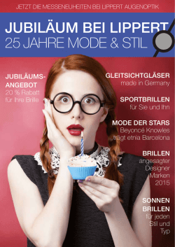 jubil&auml;um bei lippert 25 jahre mode & stil