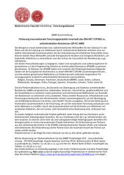 JPI-EC-AMR - Medizinische Fakult&auml;t Heidelberg
