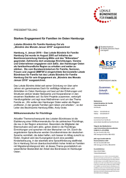 Starkes Engagement f&uuml;r Familien im Osten Hamburgs