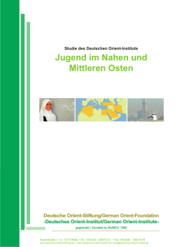 Jugend im Nahen und Mittleren Osten - Deutsches Orient