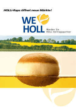 HOLLi-Raps &ouml;ffnet neue M&auml;rkte!