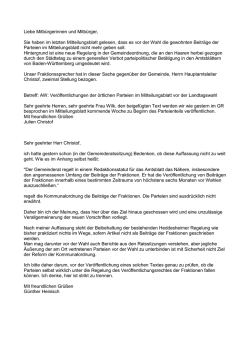 Info zur Karenzzeit Amtsblatt