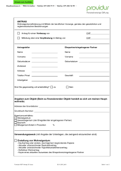 Antrag Wohneigentumsförderung