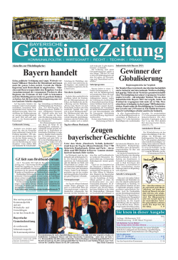 Bayern handelt - Bayerische Gemeindezeitung