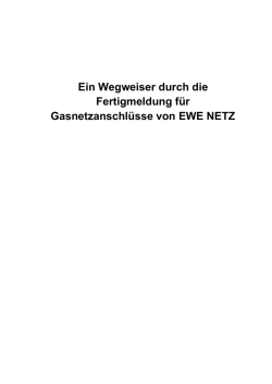 Ein Wegweiser durch die Fertigmeldung f&uuml;r