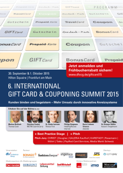 6. international gift card & couponing summit 2015