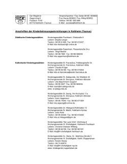 Anschriftenblatt Kitas (Stand 09.2015)