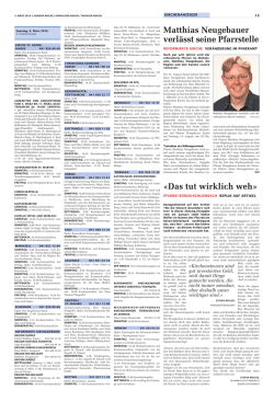 Matthias Neugebauer verlässt seine Pfarrstelle