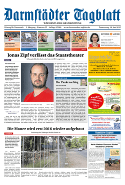 Jonas Zipf verl&auml;sst das Staatstheater