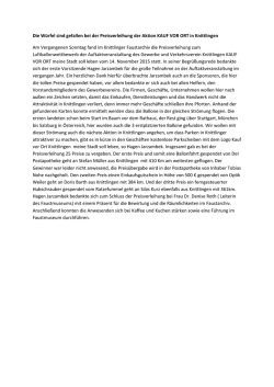 Die W&uuml;rfel sind gefallen bei der Preisverleihung der