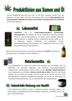 Hanfsamen sind ein ern&auml;hrungsphysiologisch