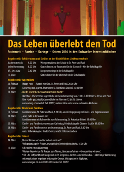 Das Leben überlebt den Tod