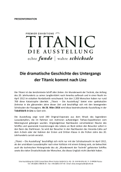 Die dramatische Geschichte des Untergangs der Titanic kommt