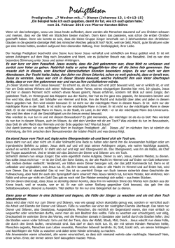 Dienen (Joh 13)
