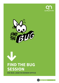 find the bug session