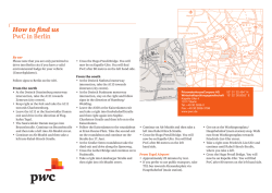How to find us PwC in Berlin