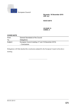EUCO 28/15 Delegations will find attached the conclusions adopted
