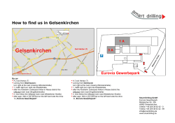 How to find us in Gelsenkirchen Eurovia Gewerbepark