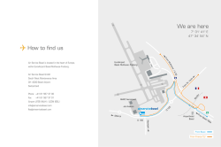 How to find us We are here