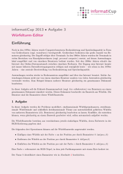 Editor - InformatiCup