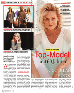 mit 60 Jahren! - Maggie Menges