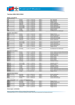 KiSA Trainingszeiten 2015_16