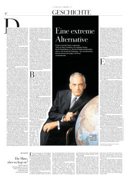 Eine extreme Alternative &ndash; Er hat es Donald