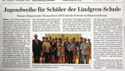Jugendweihe vom 15.06.2015 / Ostsee-Zeitung