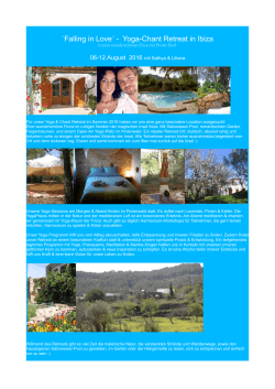 Falling in Love´ - Yoga-Chant Retreat in Ibiza