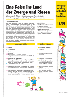 Eine Reise ins Land der Zwerge und Riesen