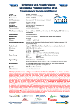 Einla d S&auml;chsis Riesen addung und Ausschreibung sche