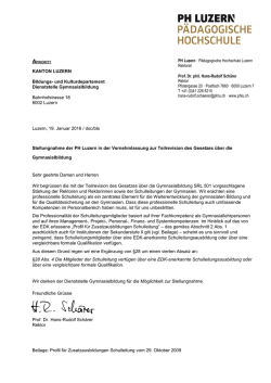 Prof. Dr. phil. - P&auml;dagogische Hochschule Luzern